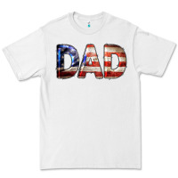 White American Flag Dad 4th of July Premium Tee - LillyAllenDesigns