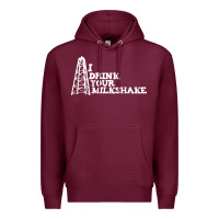 Burgundy i drink your milkshake Premium Hoodie - artisFamous