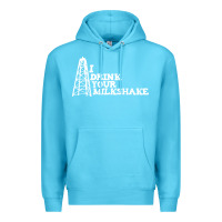 Ocean Blue i drink your milkshake Premium Hoodie - artisFamous