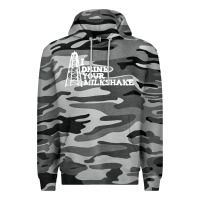 Slate Camo i drink your milkshake Premium Hoodie - artisFamous
