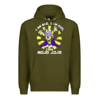 Army Green i am mojo jojo Premium Hoodie - artisFamous