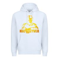 White macgyver actor movie Premium Hoodie - artisFamous