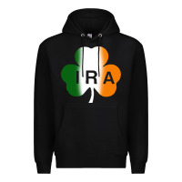 Black ira irish lucky shamrock Premium Hoodie - artisFamous