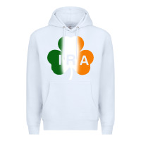 White ira irish lucky shamrock Premium Hoodie - artisFamous