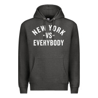 Charcoal Heather new york vs everybody Premium Hoodie - artisFamous