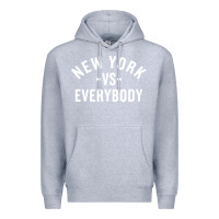 Heather Grey new york vs everybody Premium Hoodie - artisFamous