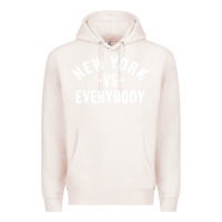 Pale Pink new york vs everybody Premium Hoodie - artisFamous