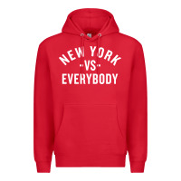 Red new york vs everybody Premium Hoodie - artisFamous