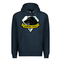 Navy diamond dogs classic Premium Hoodie - artisFamous