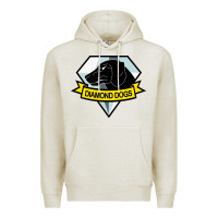 Oatmeal Heather diamond dogs classic Premium Hoodie - artisFamous