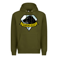 Army Green diamond dogs classic Premium Hoodie - artisFamous