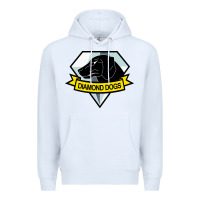 White diamond dogs classic Premium Hoodie - artisFamous