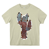 Mossy Cowhide Old Cactus Heavy Core Tee - RanaPortraitStore