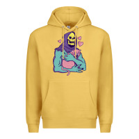 Antique Gold skeletor's hug cat Premium Hoodie - artisFamous