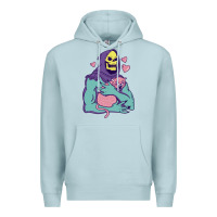 Blue Mist skeletor's hug cat Premium Hoodie - artisFamous