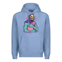 Colony Blue skeletor's hug cat Premium Hoodie - artisFamous