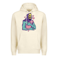 Sandshell skeletor's hug cat Premium Hoodie - artisFamous