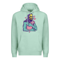 Seafoam skeletor's hug cat Premium Hoodie - artisFamous