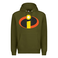 Army Green incredibles crop top Premium Hoodie - artisFamous