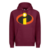 Burgundy incredibles crop top Premium Hoodie - artisFamous