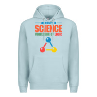 Blue Mist UNIVERSITY OF SCIENCE PROFESSOR OF LOGIC Premium Hoodie - artisFamous