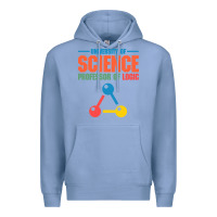 Colony Blue UNIVERSITY OF SCIENCE PROFESSOR OF LOGIC Premium Hoodie - artisFamous