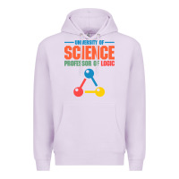 Lilac UNIVERSITY OF SCIENCE PROFESSOR OF LOGIC Premium Hoodie - artisFamous