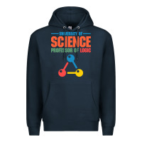 Navy UNIVERSITY OF SCIENCE PROFESSOR OF LOGIC Premium Hoodie - artisFamous