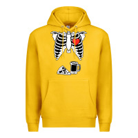 Lemon dad skeleton halloween beer pizza Premium Hoodie - artisFamous