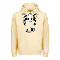 Pina Colada dad skeleton halloween beer pizza Premium Hoodie - artisFamous