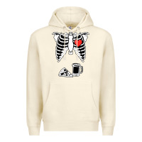 Sandshell dad skeleton halloween beer pizza Premium Hoodie - artisFamous
