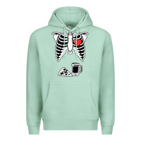 Seafoam dad skeleton halloween beer pizza Premium Hoodie - artisFamous