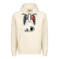 Tofu dad skeleton halloween beer pizza Premium Hoodie - artisFamous