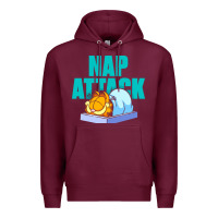 Burgundy nap attack Premium Hoodie - artisFamous