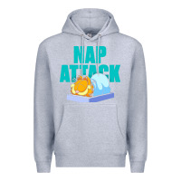 Heather Grey nap attack Premium Hoodie - artisFamous