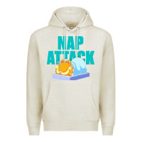 Oatmeal Heather nap attack Premium Hoodie - artisFamous