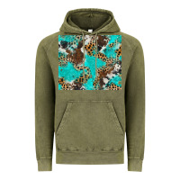 Vintage Olive cheetah cowhide tumbler Vintage Hoodie - BarkalooDesign