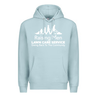 Blue Mist raising men lawn care Premium Hoodie - artisFamous