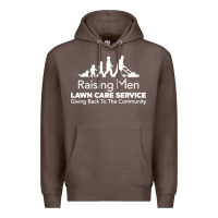 Coffee raising men lawn care Premium Hoodie - artisFamous