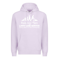 Lilac raising men lawn care Premium Hoodie - artisFamous