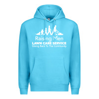 Ocean Blue raising men lawn care Premium Hoodie - artisFamous
