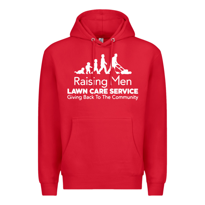 Raising Men Lawn Care Premium Hoodie by artisFamous | Teevron