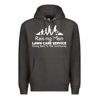 Smoke raising men lawn care Premium Hoodie - artisFamous