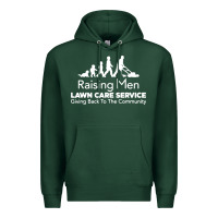 Sports Green raising men lawn care Premium Hoodie - artisFamous
