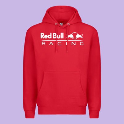Red Racing Premium Hoodie Designed By Artisfamous