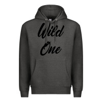 Charcoal Heather wild one Premium Hoodie - artisFamous