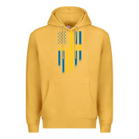 Mustard Sweden Swedish Roots American Flag | Canadian Roots Premium Hoodie - artisFamous