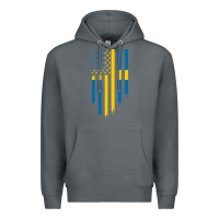Rock Sweden Swedish Roots American Flag | Canadian Roots Premium Hoodie - artisFamous