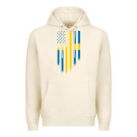 Tofu Sweden Swedish Roots American Flag | Canadian Roots Premium Hoodie - artisFamous