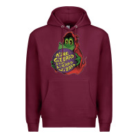 Burgundy The Little Crocodile Premium Hoodie - artisFamous